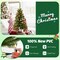 Costway 3ft Unlit Artificial Christmas Halloween Mini Tree Black with Plastic Stand Green/Black/Pink